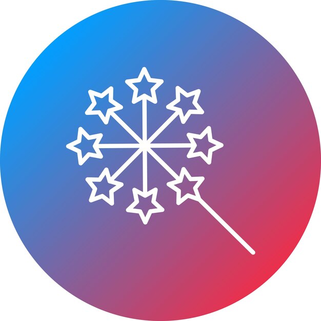 Imagen vectorial del icono de fuegos artificiales Se puede usar para fiestas y celebraciones