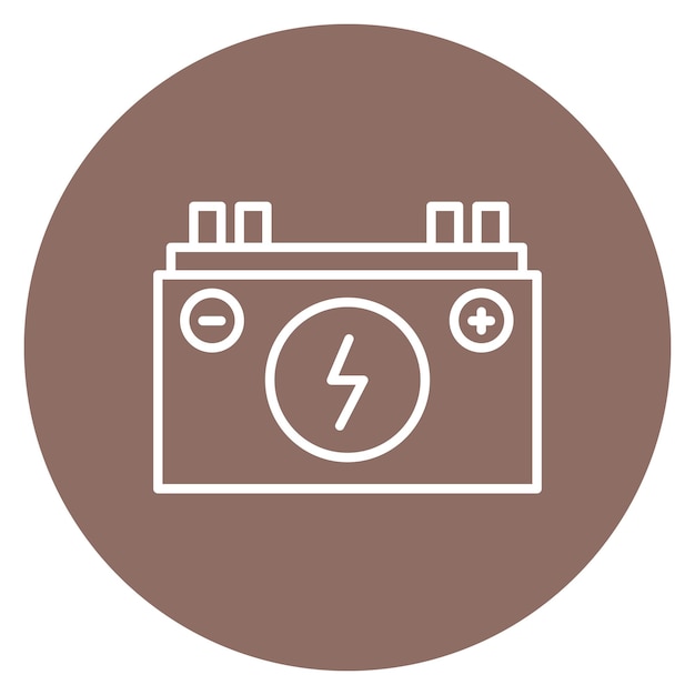 Imagen vectorial del icono de fuente de energía Puede utilizarse para circuitos eléctricos