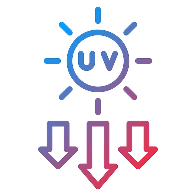 Imagen vectorial del icono de la fuente de luz UV Se puede utilizar para la fabricación aditiva