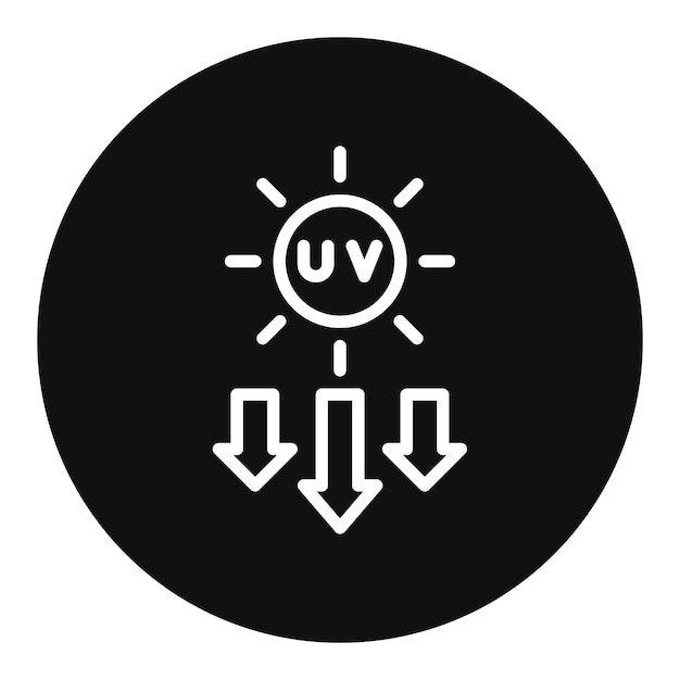 Vector imagen vectorial del icono de la fuente de luz uv se puede utilizar para la fabricación aditiva