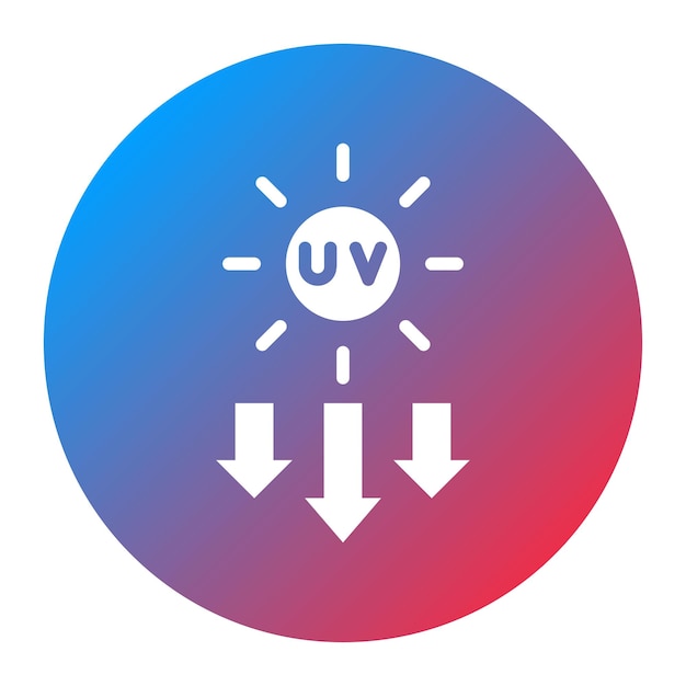 Imagen vectorial del icono de la fuente de luz UV Se puede utilizar para la fabricación aditiva