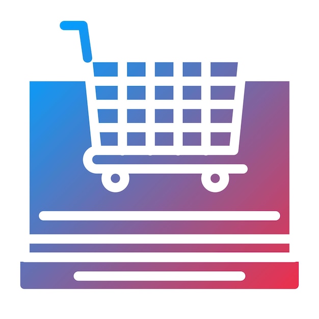 Imagen vectorial del icono de las fuentes de compras Se puede utilizar para la gestión de productos
