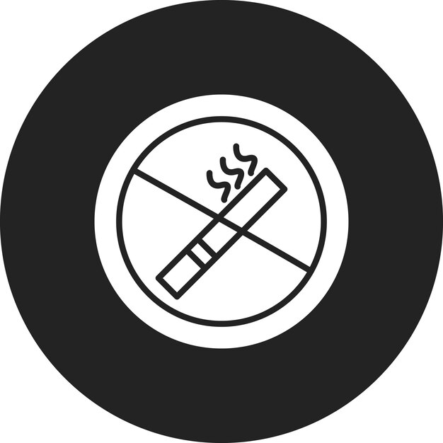 Imagen vectorial de icono sin fumar Puede utilizarse para el servicio de taxi