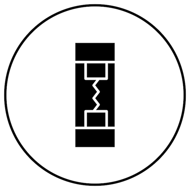 Imagen vectorial del icono del fusible se puede utilizar para herramientas eléctricas