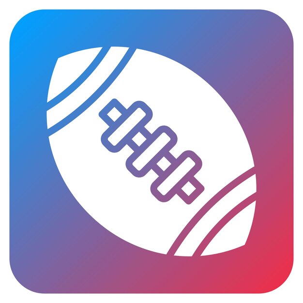 Imagen vectorial de icono de fútbol americano Se puede usar para equipos deportivos