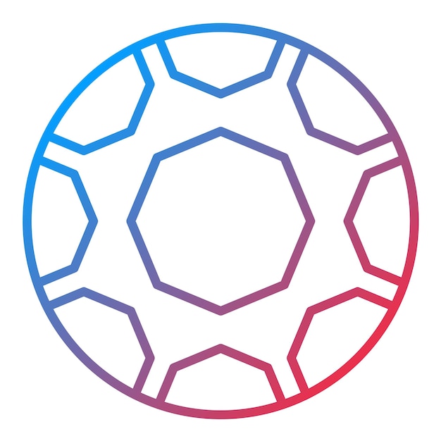 Imagen vectorial de icono de fútbol puede usarse para la aptitud física