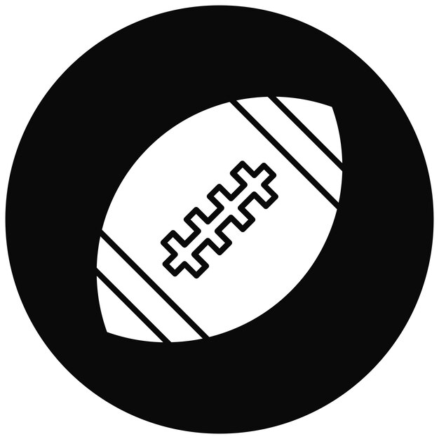 Imagen vectorial de icono de fútbol puede usarse para deportes