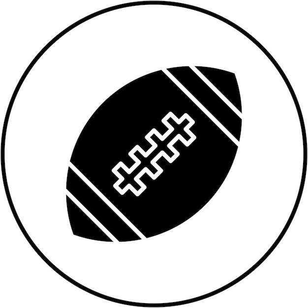 Imagen vectorial de icono de fútbol puede usarse para deportes