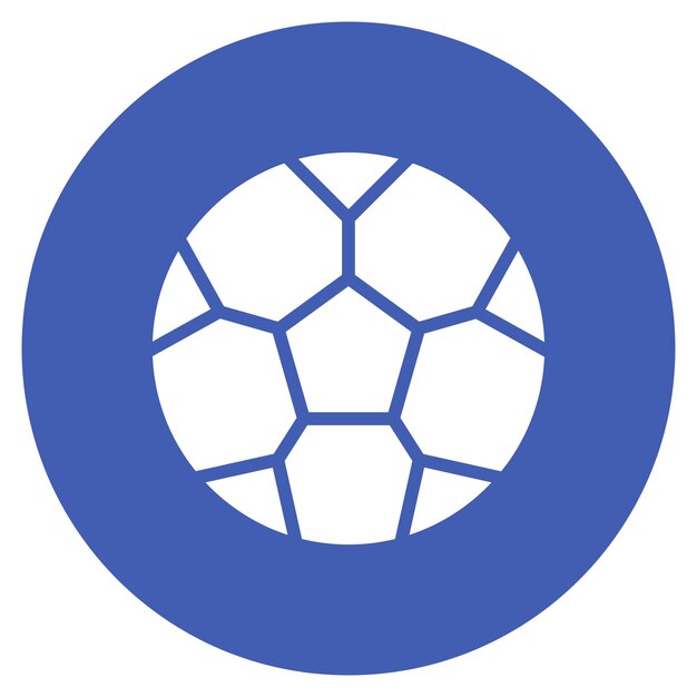 Imagen vectorial de icono de fútbol puede usarse para diversión al aire libre