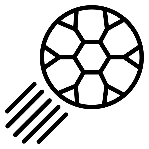 Imagen vectorial de icono de fútbol puede usarse para equipos deportivos