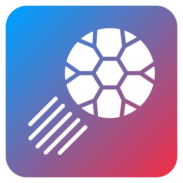 Imagen vectorial de icono de fútbol puede usarse para equipos deportivos