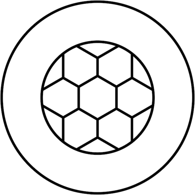 Imagen vectorial de icono de fútbol puede usarse para fútbol