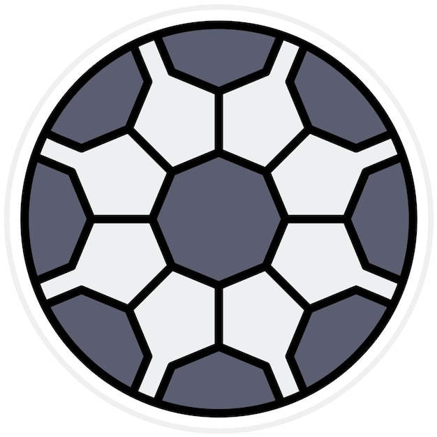 Imagen vectorial de icono de fútbol puede usarse para los Juegos Olímpicos