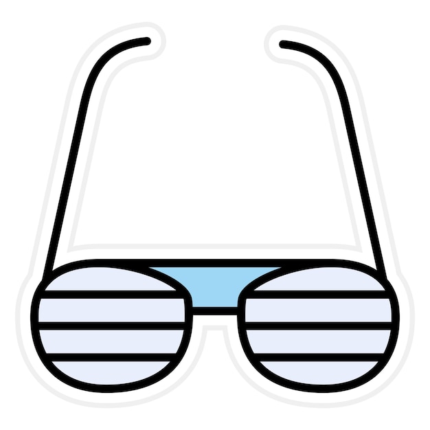 Imagen vectorial del icono de las gafas de fiesta Se puede usar para la moda