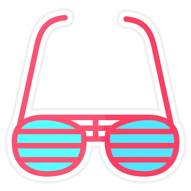 Imagen vectorial del icono de las gafas de fiesta Se puede usar para la moda