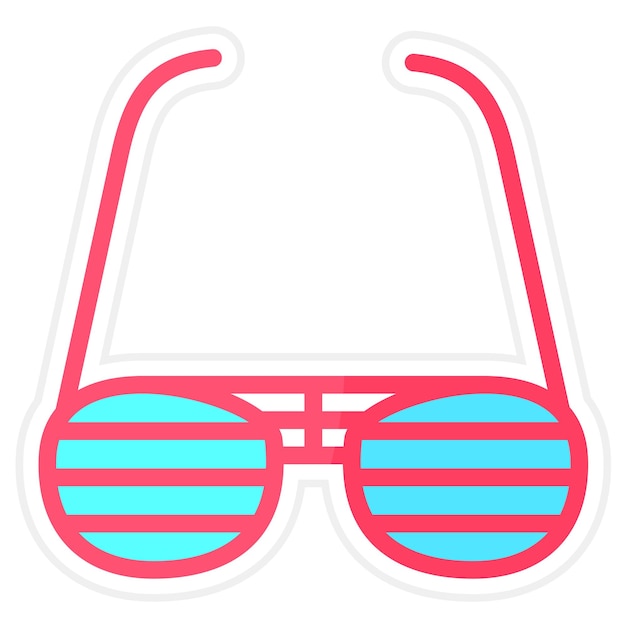 Vector imagen vectorial del icono de las gafas de fiesta se puede usar para la moda