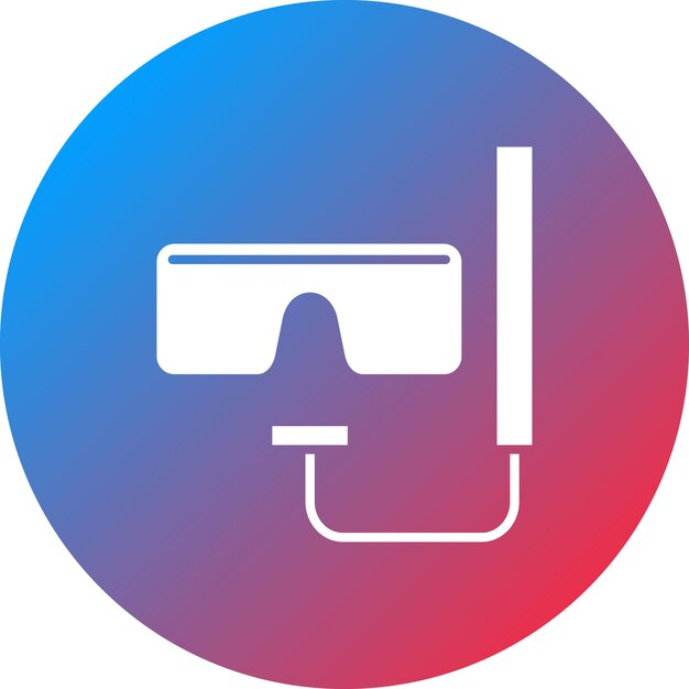 Imagen vectorial del icono de las gafas de natación Se puede usar para Spa