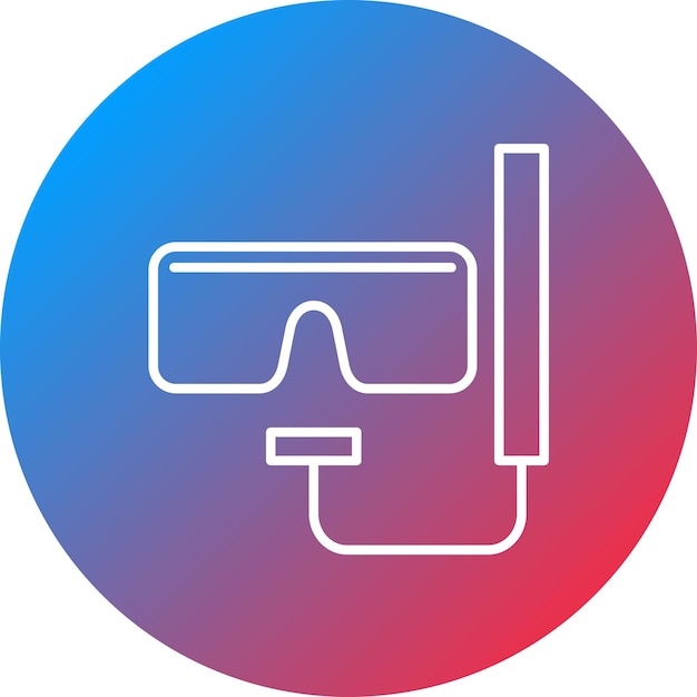Imagen vectorial del icono de las gafas de natación Se puede usar para Spa