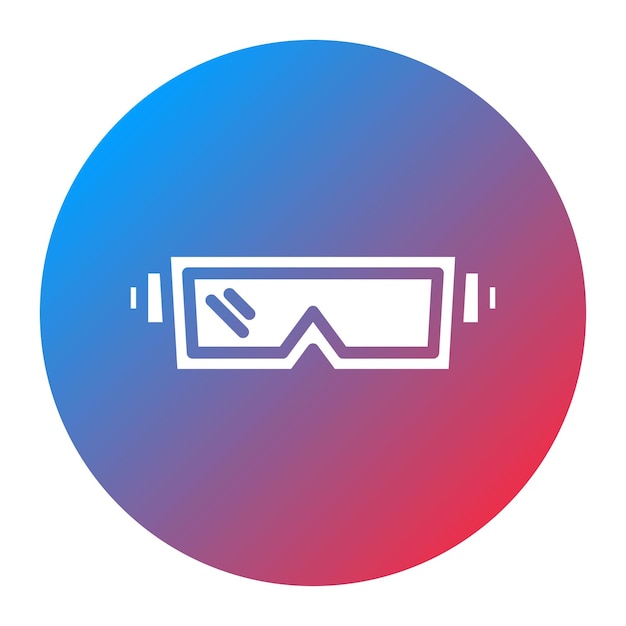 Imagen vectorial del icono de las gafas de protección Se puede utilizar para el transporte personal