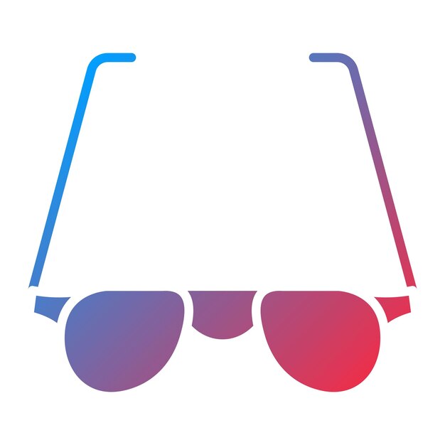 Imagen vectorial del icono de las gafas se puede usar para atletismo