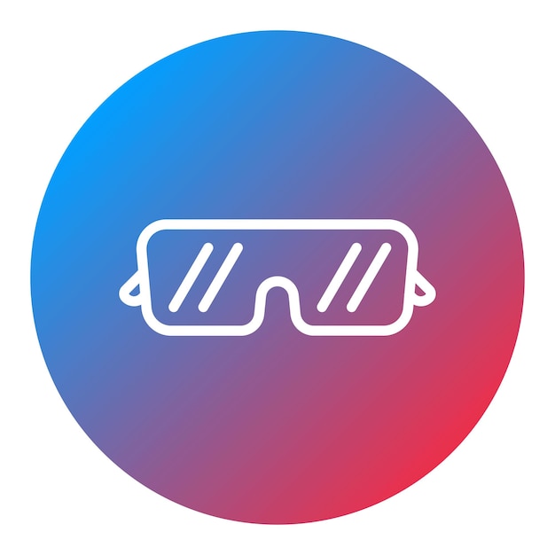 Imagen vectorial del icono de las gafas Se puede usar para lujo