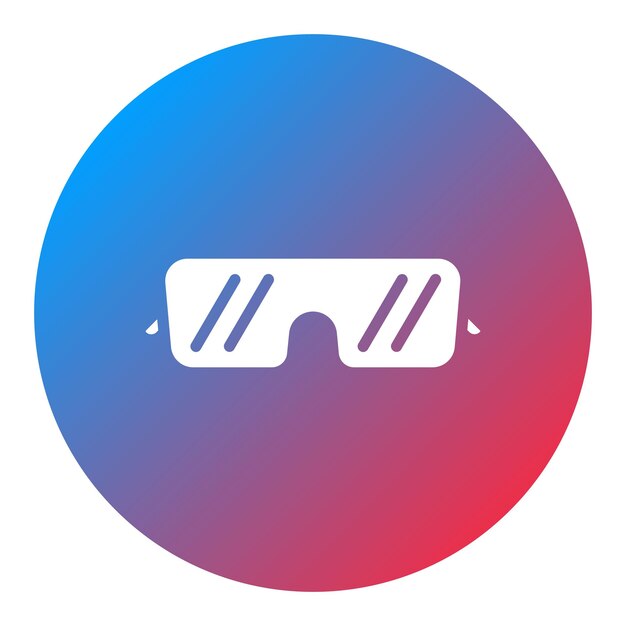 Imagen vectorial del icono de las gafas Se puede usar para lujo
