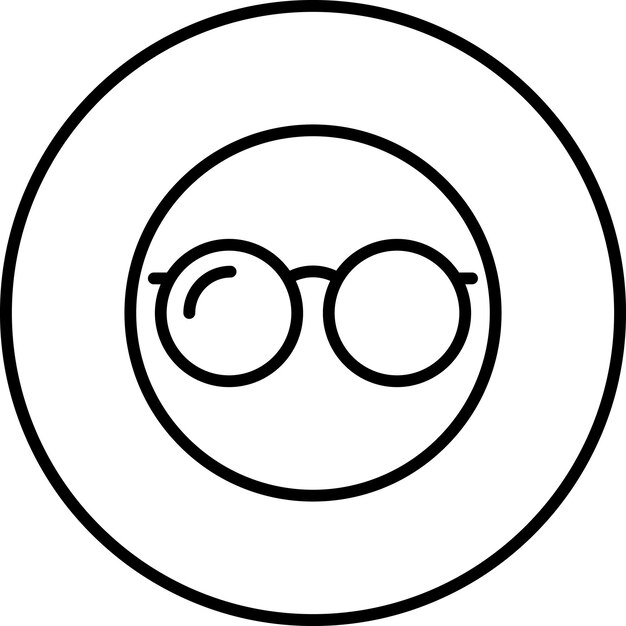 Imagen vectorial del icono de las gafas Se puede utilizar para el hogar de ancianos