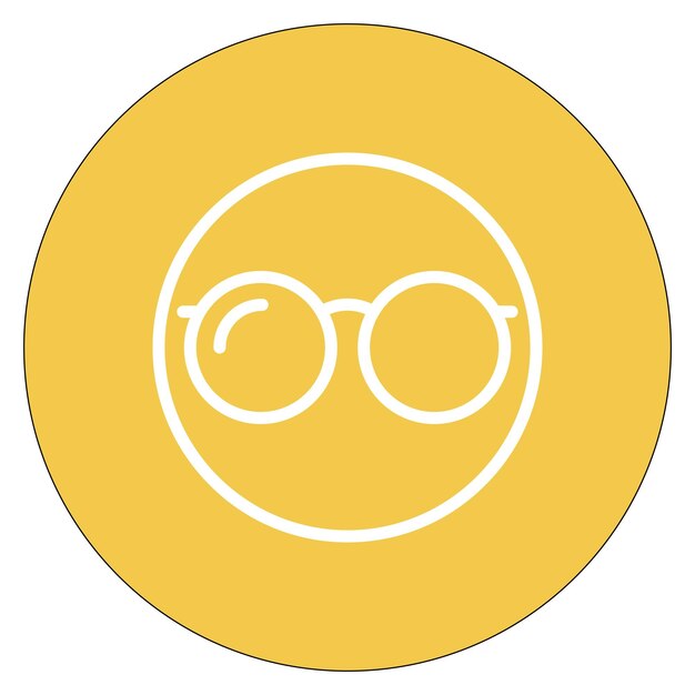 Imagen vectorial del icono de las gafas Se puede utilizar para el hogar de ancianos