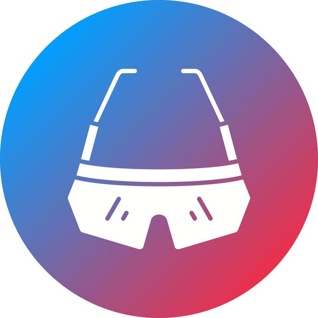 Imagen vectorial del icono de las gafas de seguridad Puede utilizarse para mejoras en el hogar