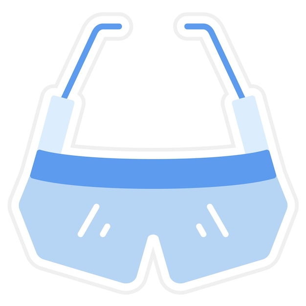 Imagen vectorial del icono de las gafas de seguridad Puede utilizarse para mejoras en el hogar
