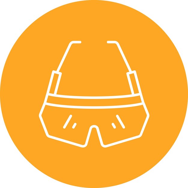 Imagen vectorial del icono de las gafas de seguridad Puede utilizarse para mejoras en el hogar