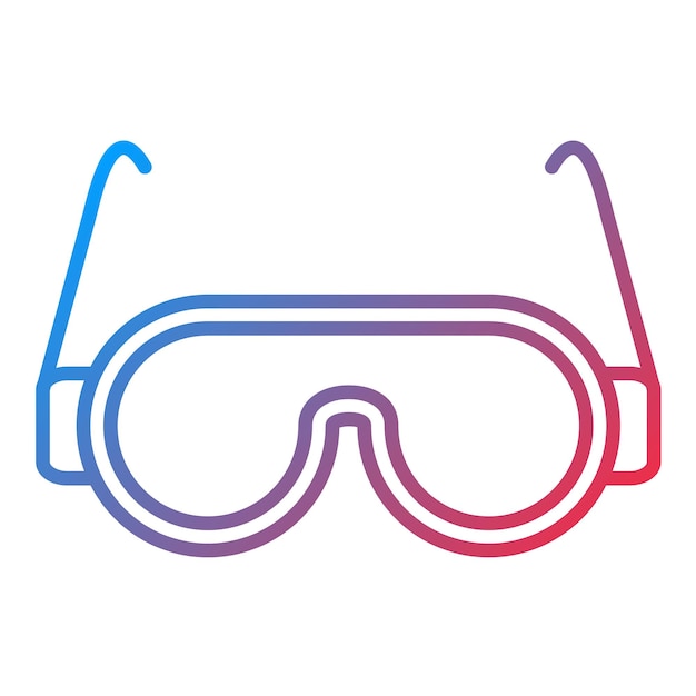 Vector imagen vectorial del icono de las gafas de seguridad puede utilizarse para el proceso industrial