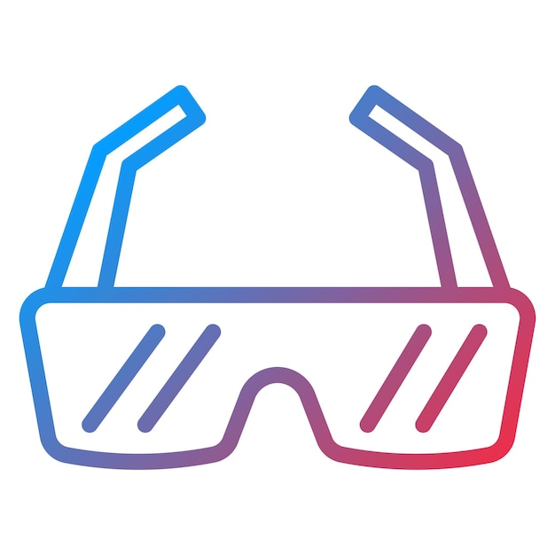 Imagen vectorial del icono de las gafas de sol para correr Se puede usar para la maratón