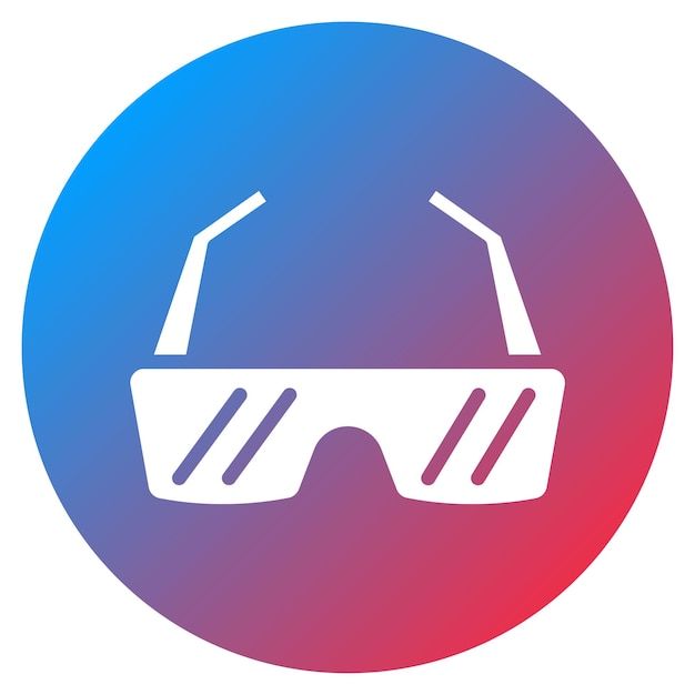 Imagen vectorial del icono de las gafas de sol para correr Se puede usar para la maratón