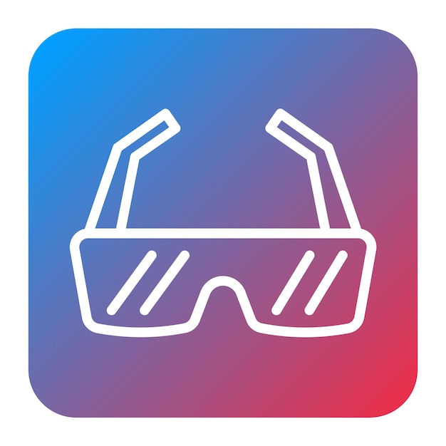 Imagen vectorial del icono de las gafas de sol para correr Se puede usar para la maratón