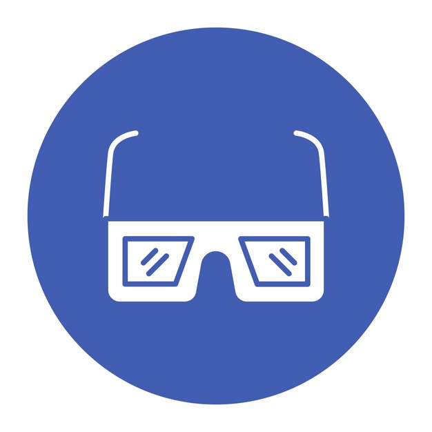 Imagen vectorial del icono de las gafas de sol Se puede usar para el Día del Padre