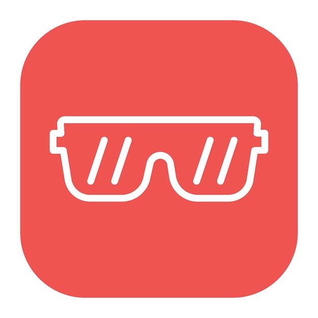 La imagen vectorial del icono de las gafas de sol se puede usar para Rock and Roll