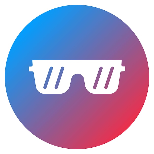 La imagen vectorial del icono de las gafas de sol se puede usar para Rock and Roll