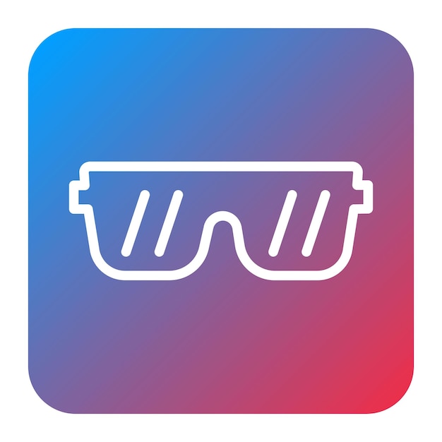 La imagen vectorial del icono de las gafas de sol se puede usar para Rock and Roll