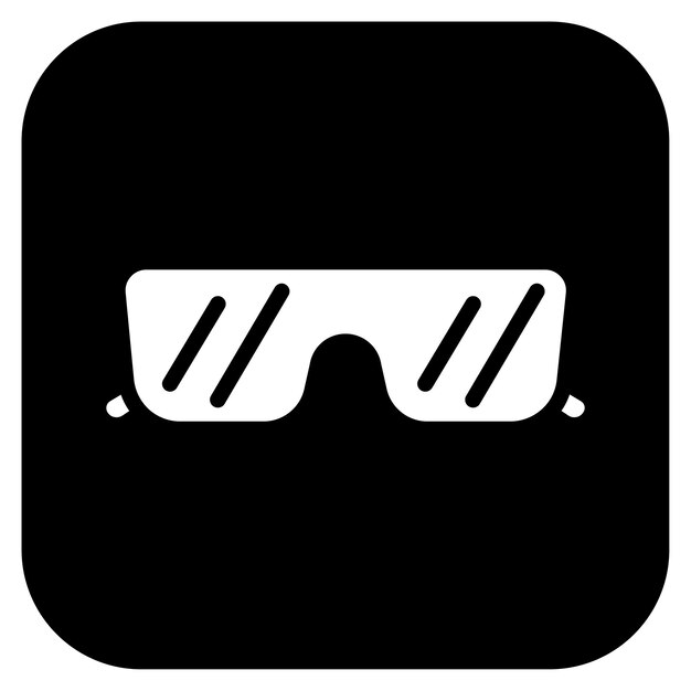 Imagen vectorial del icono de las gafas de sol Se puede utilizar para la protección solar