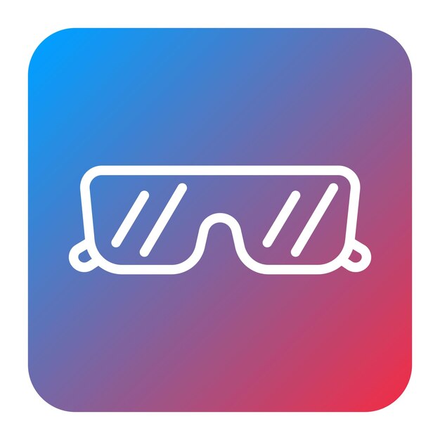 Imagen vectorial del icono de las gafas de sol Se puede utilizar para la protección solar