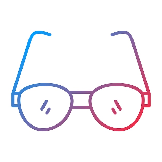 La imagen vectorial del icono de las gafas de sol se puede utilizar para el verano