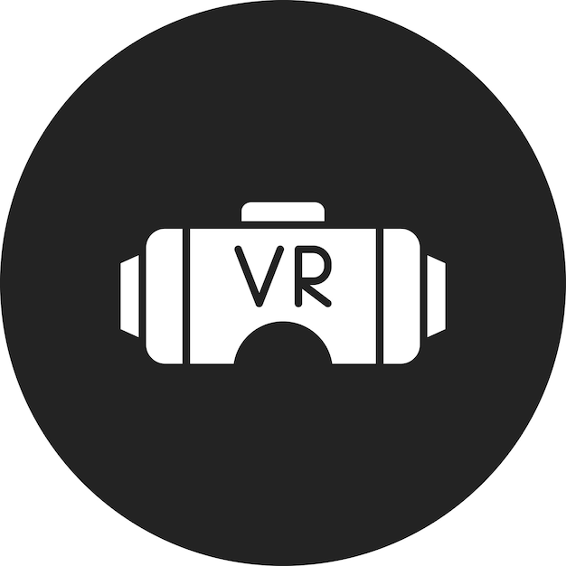Imagen vectorial del icono de las gafas VR Se puede usar para juegos en línea