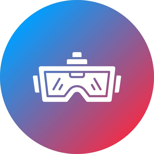 Imagen vectorial del icono de las gafas Vr Se puede utilizar para la realidad virtual