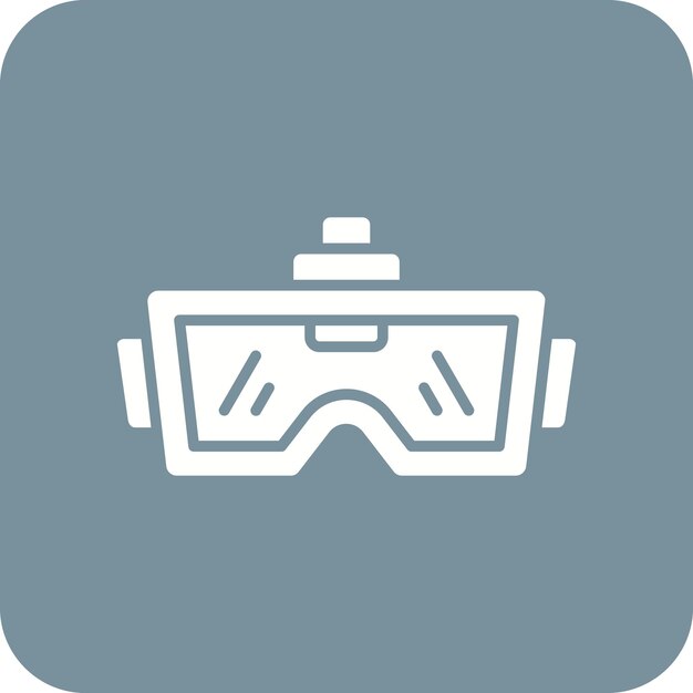 Imagen vectorial del icono de las gafas Vr Se puede utilizar para la realidad virtual