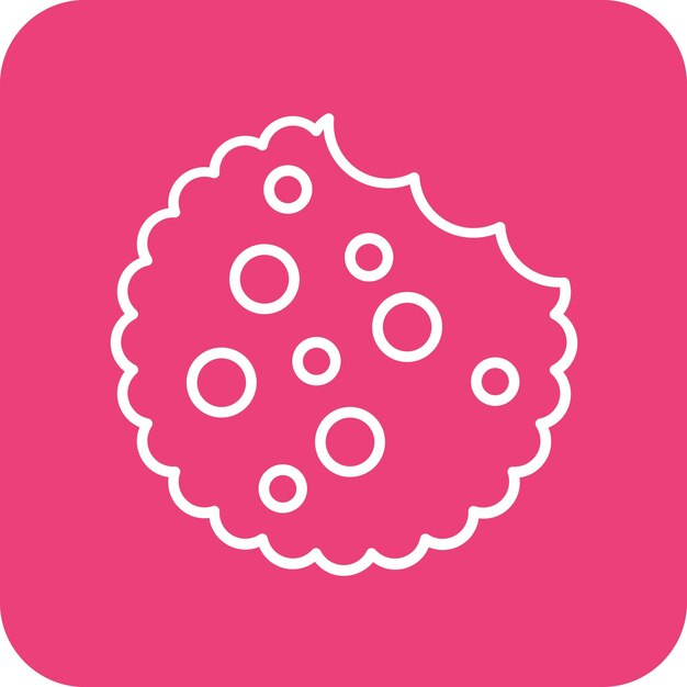 Imagen vectorial del icono de la galleta Se puede usar para el bebé