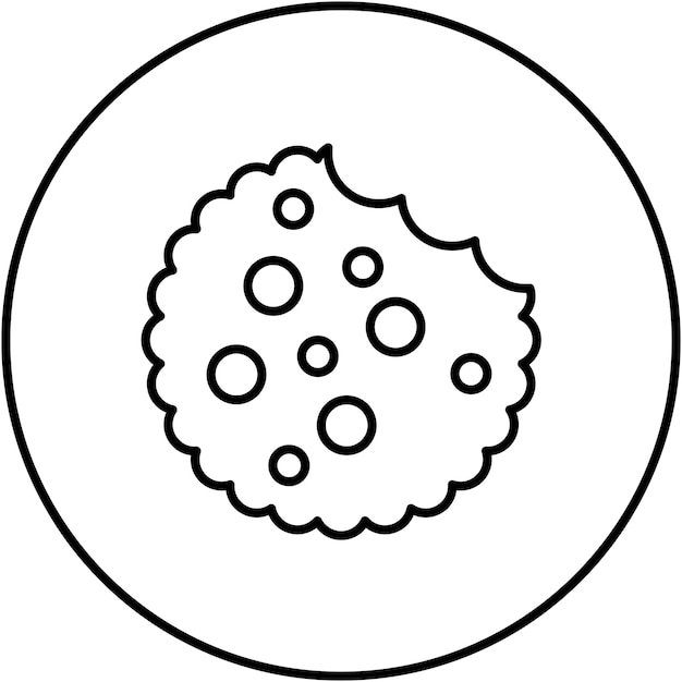 Imagen vectorial del icono de la galleta Se puede usar para el bebé