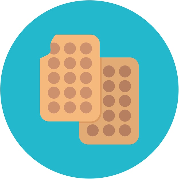 La imagen vectorial del icono de la galleta se puede usar para el Carnaval