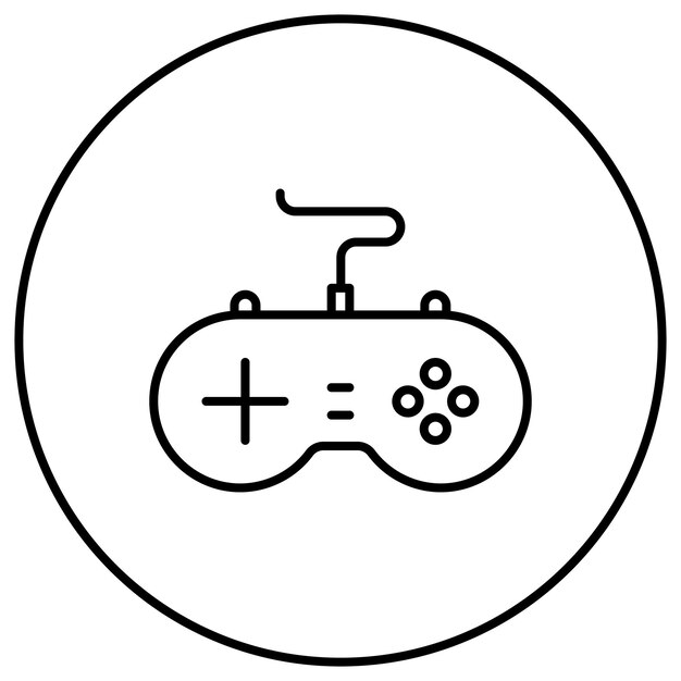 Vector imagen vectorial del icono del gamepad se puede usar para computadora y hardware