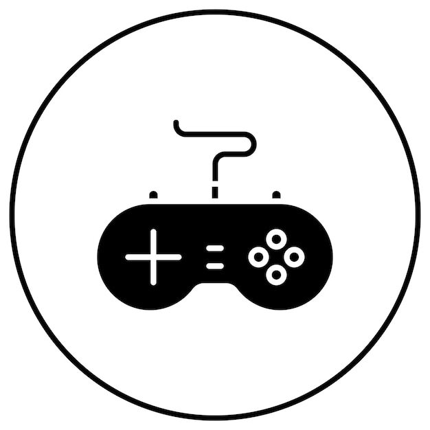 Vector imagen vectorial del icono del gamepad se puede usar para computadora y hardware